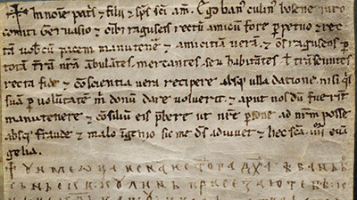 Charter of Ban Kulin to the Ragusans in 1189